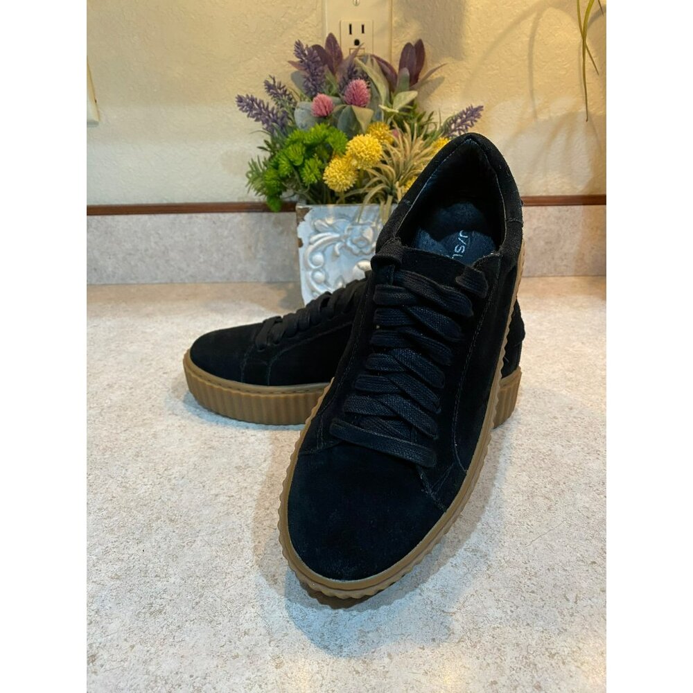 J/Slides Suede Platform Sneaker Black Size 7 - image 8